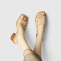 Mila | Damen Sandalen für leichte Sommerlooks – Aprikose