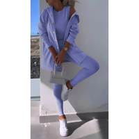 Damen Dreiteiliges Lounge Set | Bequeme – Voilett