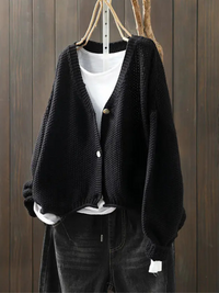 Cora | Strickjacke – Schwarz