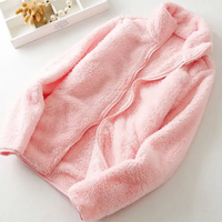Kovanis | Weiche und flauschige Jacke mit Reißverschluss, Fleeceweste – Roze