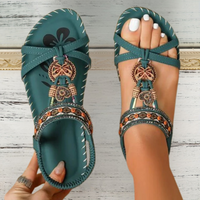 Annemiek™ | Sommersandalen im Ibiza-Stil – Türkis