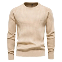 Herren-Rundhals-Pullover – NICK – Aprikose