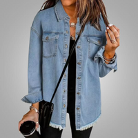 Roxanne™ | Vintage-Jeansjacke – Hellblau