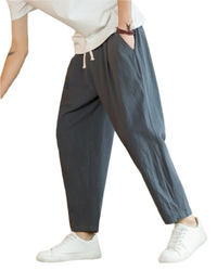 Rome Cotton Pantalon – Dunkelgrau