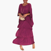Regina | Elegantes langes Kleid – Rosa