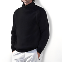 Jarrett - Pullover mit Kragen – Schwarz