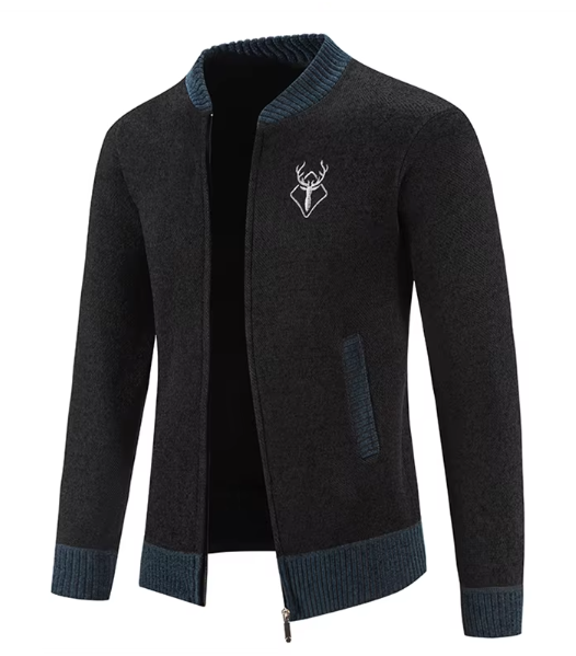Lasenna | Stilvolle Herrenstrickjacke mit Reißverschluss
