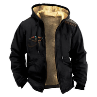 Mervin - Farbige und kuschelige Hoodies für Herren – Schwarz