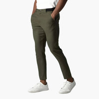 Chinohose für Herren - Sommerliche Stretch Chino für Alltag – Grün