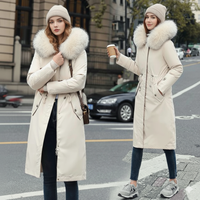 Frostra™ - Damen Winterjacke mit Kapuze und Weichem Kragen – Beige