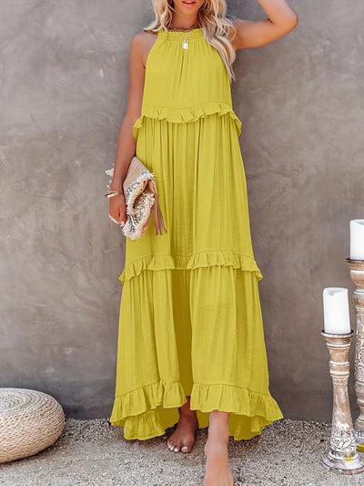 Suzy - Sommer Elegantes Rüschenkleid