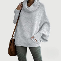 DIETLINDE - OVERSIZE-PULLOVER – Hellgrau