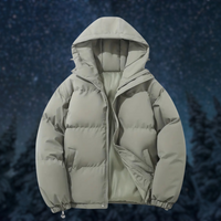 Klassisches Design Kapuzenjacke – Hellgrau