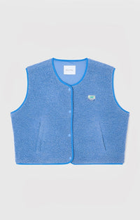 Heidi-Mode | Gewebter Offener Strick-Cardigan für Damen – Blau