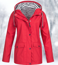 Wasser- und winddichte Jacke für Frauen – Rot