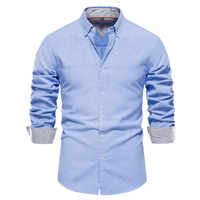 Jake | Klassisches Hemd – Blau