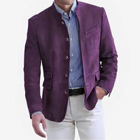 | Legere Button-Down Jacke für Männer – Lila