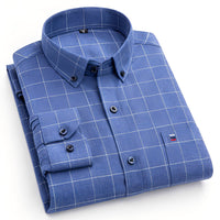 Nikolas - Elegantes Herrenshirt mit Karomuster – Blau