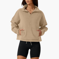 Sabrina | Polar Fleece Sweatshirt – Beige