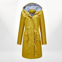 Damen Trenchcoat mit Kapuze | Wasserdicht – Gelb