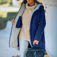 Ailsa | Daunenjacke mit Kapuze – Blau