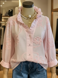 Britta | Komfortable Damen Freizeitbluse elegant – Rosa