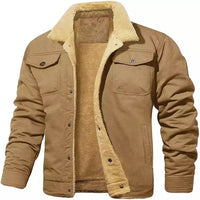 Sige | Warme Herren Bomberjacke aus Wolle – Khaki