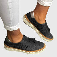 Lea | stilvolle slip-ons damen outfit – Schwarz
