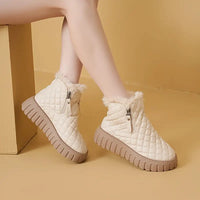 Reithoriae | Bottines Lugano Hivernales in Kaschmir für eleganten Winterstil – Beige