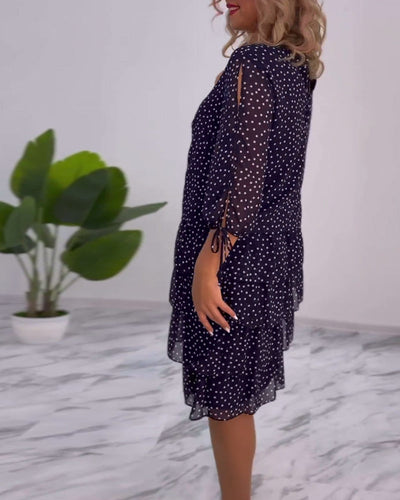 Rebekka - Schichtkleid mit Polka Dots
