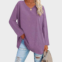 | Stylischer Langarmpullover für Ein Elegantes Alltagsoutfit – Lila