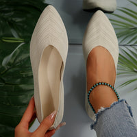 Heidi-Mode | Ballerinas für Damen Slip On Atmungsaktive Wohnungen – Beige