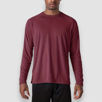 Jensen | Long Sleeve T-Shirt – Bordeaux