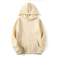 Damen Kapuzenpullover mit Kängurutasche | Lange Ärmel – Beige
