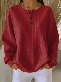 Snuvé™ - Einzelnes Sweatshirt mit Rundhalsausschnitt – Rot