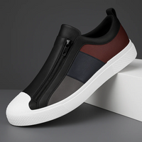 Avaron Leder Sneakers – Schwarz-Weiß