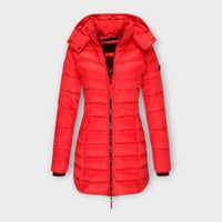 Bernadith - Gefütterter Wintermantel – Rot