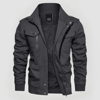 HANK - JACKE MIT WARMEM FUTTER – Dunkelgrau