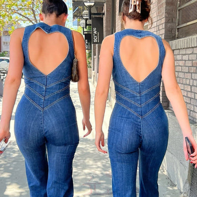 Panalog | Denim Retro Jumpsuit