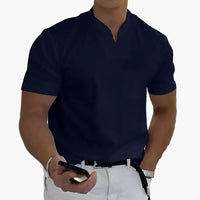 Herrenpoloshirt Moderne Stil Elegant für Entspannte oder Stilvolle Erscheinung – Dunkelblau