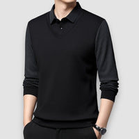 Lumier | Long Sleeve Polo Shirt – Schwarz