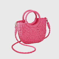 Veronica | Sommer Schultertasche – Knallpink