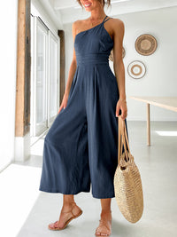 Belina – Der Jumpsuit für pure Sommer-Leichtigkeit & feminine Eleganz – Marine