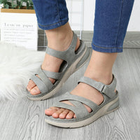 Marbella | Bequeme Sandalen – Grau