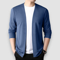 Evo | Knitted Cardigan – Blau