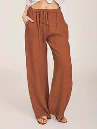 Eirlys | Damen Hose mit Kordelzug – Orange