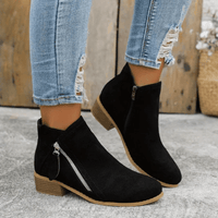 Fiora™ | Charme Vintage Stiefel – Schwarz