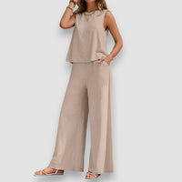 Evelin | Casual Zweiteiliges Set – Beige