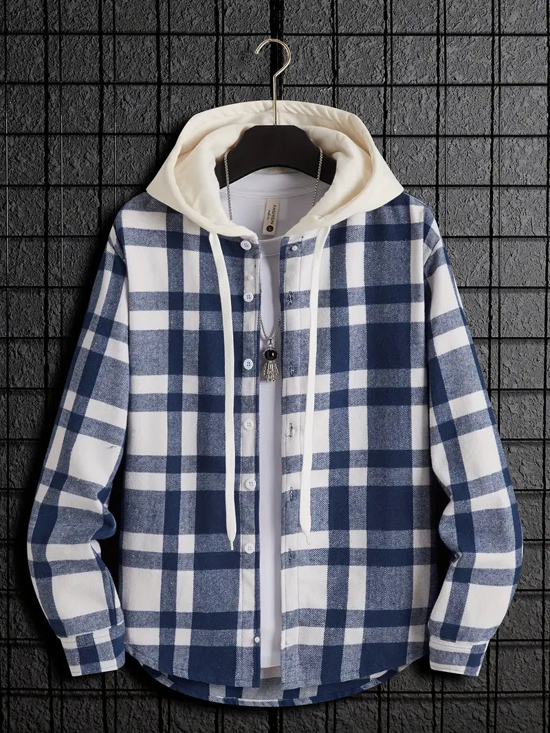 Keylin | Lässiger Langarm-Hoodie mit Knopfleiste und normaler Passform