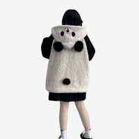 Laura | Weiche Kapuzenjacke für Mädchen – Schwarz